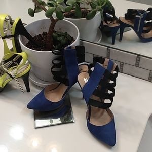 mark Blue Suede Pumps